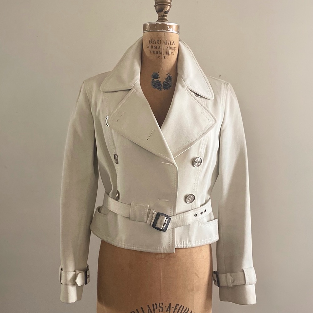 MOSCHINO] Y2K Light Lime Cropped Festival Jacket